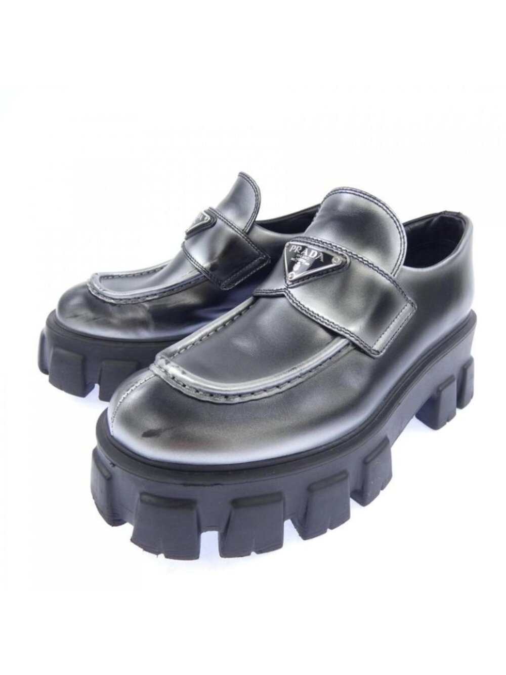 Prada Shoes Loafers Silver - Picture 3 of 7